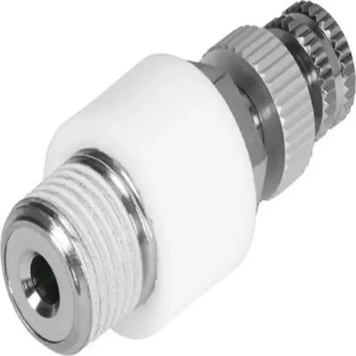 Festo VFFK Nickel Plated Brass 10bar Pneumatic Silencer, Threaded, R 1/4 - VFFK-C-K-R14-P product image