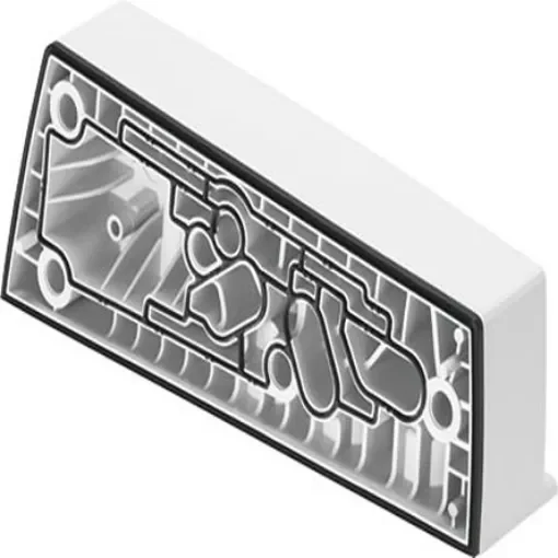 Festo VMPAC series G 3/8 End Plate for use with Valve Terminal MPA-C, 576563 - VMPAC-EPR-IN product image