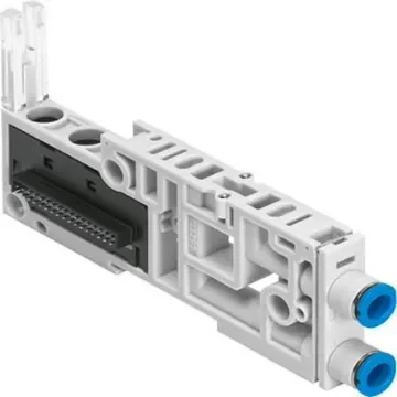 Festo VMPAL series 1 station Sub Base for use with Valve Terminals MPA-L, 560999 - VMPAL-AP-10-QS1/4"-1 product image