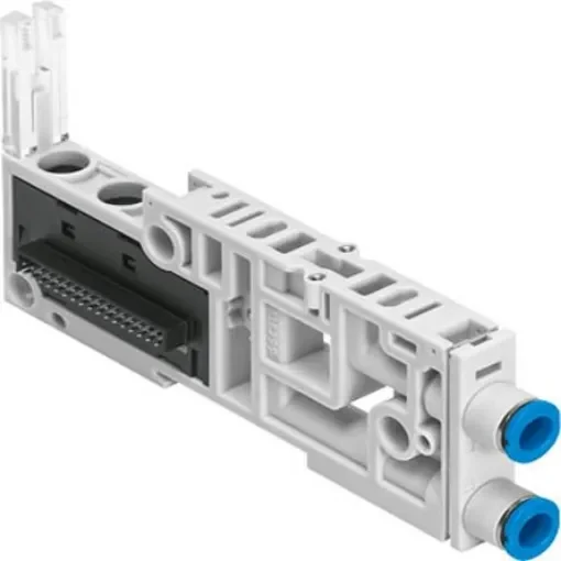Festo VMPAL series 1 station Push In 6 mm Sub Base for use with Valve Terminals MPA-L, 560993 - VMPAL-AP-10-QS6-2 product image