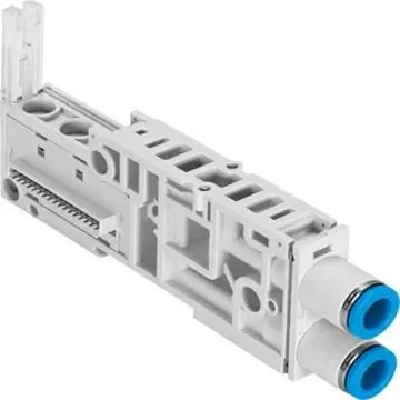 Festo VMPAL series 1 station Sub Base for use with Valve Terminals MPA-L, 561025 - VMPAL-AP-14-QS5/16"-1-T1 product image