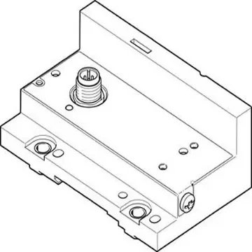 Festo VMPAL series 32 station M12 End Plate for use with Valve Terminal MPA-L, 575667 - VMPAL-EPL-IPO32 product image