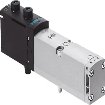 Festo 2 Exhausted, 5/3 Way, Port 4 Pressurised Solenoid Valve - Electrical G 1/4 VSVA Series 24V dc, 8039189 - VSVA-B-P53BD-Z-A1-1T1L product image