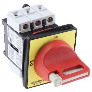 Schneider Electric 3P Pole Panel Mount Isolator Switch - 12A Maximum Current, 7.5kW Power Rating, IP20, IP65 - VCF02 product image
