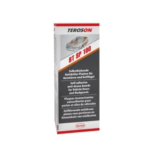 Teroson Adhesive bitumen Acoustic Insulation, 500mm x 250mm x 2.2mm - TEROSON BT SP 100 50x25CM product image