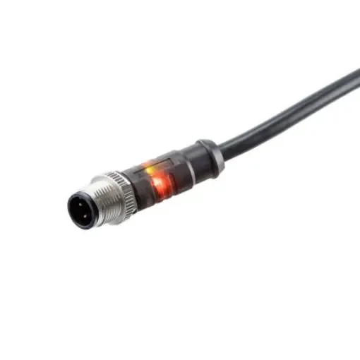 M12 overmoldeing with LED - LM12A-05BMMM-SL8B01 product image