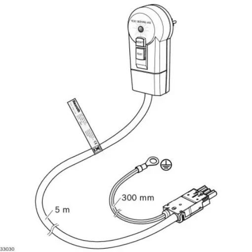Bosch Rexroth power cord, 5m - 3842555600 product image
