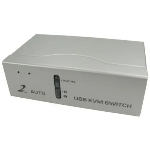 NewLink 2 Port Dual Monitor USB USB, VGA KVM Switch, 3.5 mm Jack - NLKVM-100/2 product image