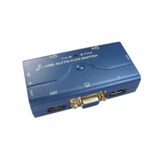 NewLink 2 Port Dual Monitor USB USB, VGA KVM Switch, 2048 x 1536 Maximum Resolution - NLKVM-USBCAB product image