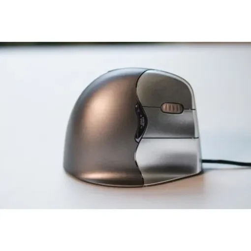 Evoluent BNEEVR4 6 Button Wired Vertical Laser Mouse Black, Dark Grey, Silver product image
