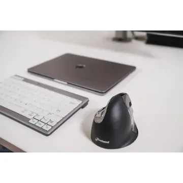 Evoluent BNEEVR4BB 6 Button Wireless Vertical Laser Mouse Black, Dark Grey product image