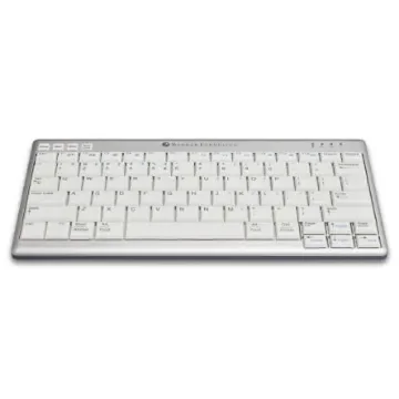 Bakker Elkhuizen BNEU950WUK Wireless Bluetooth Compact Keyboard, QWERTY (UK), Grey, White product image
