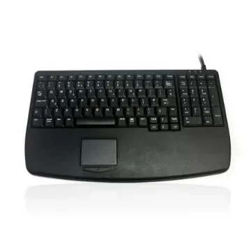 Ceratech KYB500-730V2 Wired USB Compact Touchpad Keyboard, QWERTY (UK), Black - KYB500-730V2-UB product image