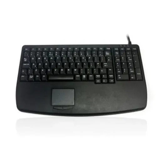 Ceratech KYB500-730V2 Wired USB Compact Touchpad Keyboard, QWERTY (UK), Black - KYB500-730V2-UB product image