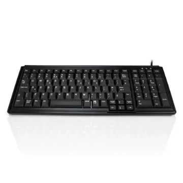 Ceratech KYB500-K103 Wired PS/2, USB Compact Keyboard, QWERTY (UK), Black - KYB500-K103-BK product image