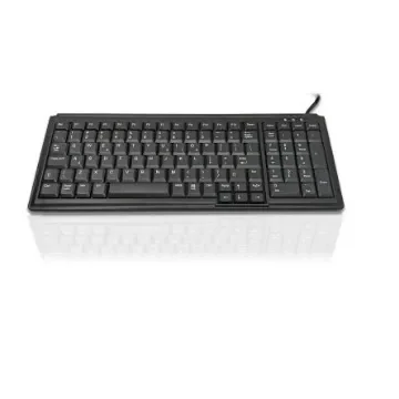 Ceratech KYB500-K103 Wired PS/2, USB Compact Keyboard, QWERTY (US), Black - KYB500-K103-BUS product image