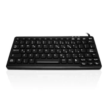 Ceratech KYB500-K82E-U Wired USB Compact Keyboard, QWERTY (UK), Black - KYB500-K82E-UBKL product image