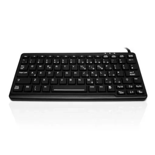 Ceratech KYB500-K82E-U Wired USB Compact Keyboard, QWERTY (UK), Black - KYB500-K82E-UBKL product image