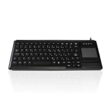 Ceratech KYB500-K82F-UB Wired USB Compact Touchpad Keyboard, QWERTY (UK), Black - KYB500-K82F-UBLK product image