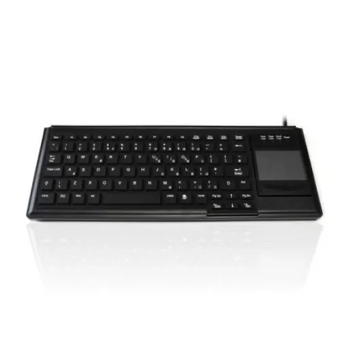 Ceratech KYB500-K82F-UB Wired USB Compact Touchpad Keyboard, QWERTY (UK), Black - KYB500-K82F-UBLK product image