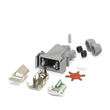 Phoenix Contact VS 9 Way Angled Cable Mount D-sub Connector Socket, with Screw - 1689284 product image