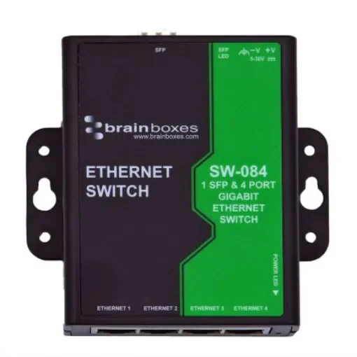 Brainboxes SW-084, 4 Port Network Switch product image
