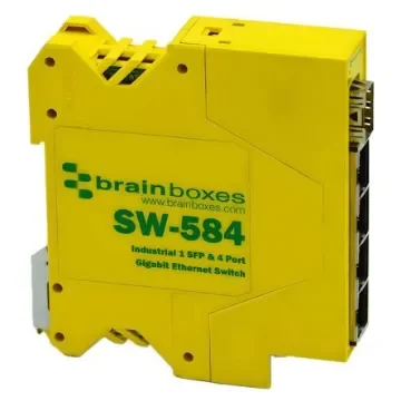 Brainboxes SW-584, 4 Port Network Switch product image