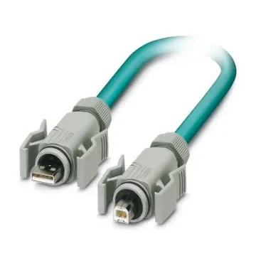 Phoenix ContactVS, 5m, Blue USB to USB, Aluminium/Polyester Foil Shielded, Terminated Polyurethane Sheath - 1653883 product image