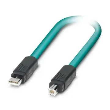 Phoenix ContactVS, 5m, Blue USB to USB, Aluminium/Polyester Foil Shielded, Terminated Polyurethane Sheath - 1653948 product image