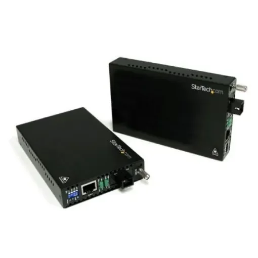 StarTech.com RJ45 Ethernet Media Converter, Single Mode, 200Mbit/s, Full Duplex 20km - ET90110WDM2 product image