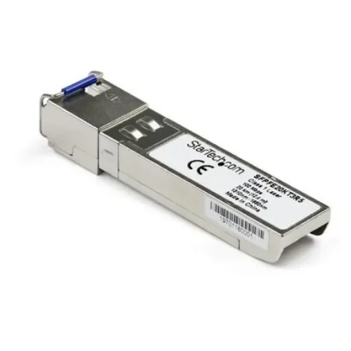 StarTech.com Juniper Compatible LC Single Mode SFP Transceiver Module, Full Duplex, 100Mbit/s - SFPFE20KT3R5 product image