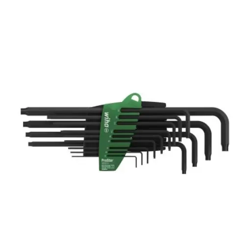 Wiha 13-Piece Torx Key Set, T5 to T50 Size, L Shape, Long Arm - 24312 product image