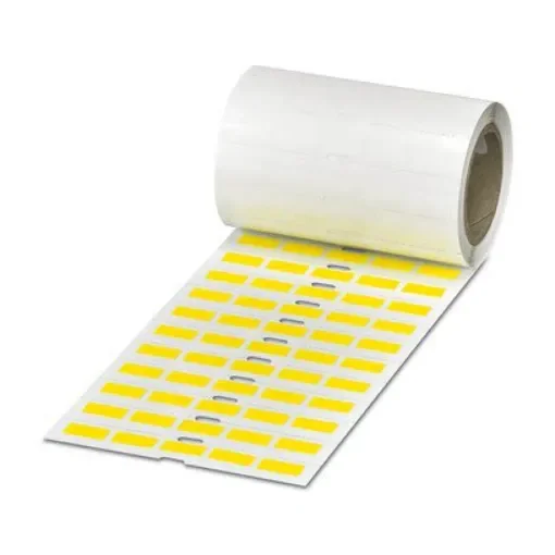 Phoenix Contact 08002 Yellow Label Roll, 17.5mm Width, 8mm Height, 2500Per Roll Qty - 0800237 product image