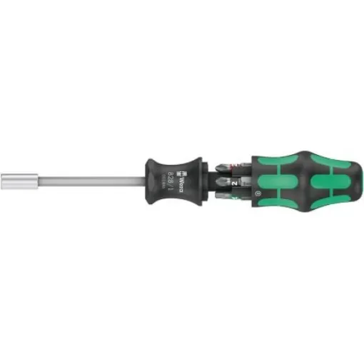 Wera Hex, Phillips, Pozidriv, Slotted, Torx Bit Holder Screwdriver, 7-Piece - 05051510001 product image