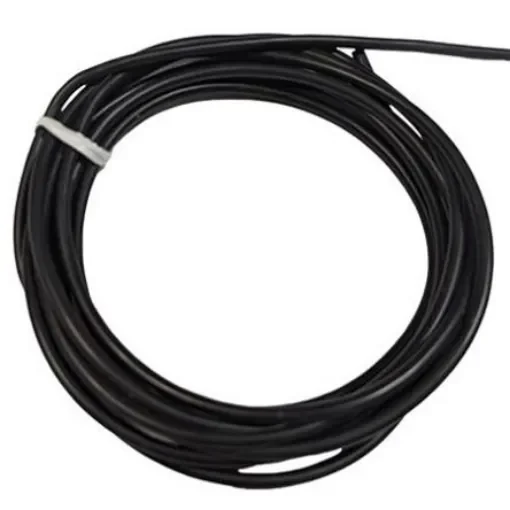 Mueller Electric WI-M-20 Series Black Test Lead Wire, 20 AWG, 41/0.127 mm, 10ft, Silicone Insulation, WI-M-20-10-0 product image
