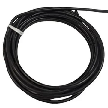 Mueller Electric WI-M-20 Series Black Test Lead Wire, 20 AWG, 41/0.127 mm, 25ft, Silicone Insulation, WI-M-20-25-0 product image