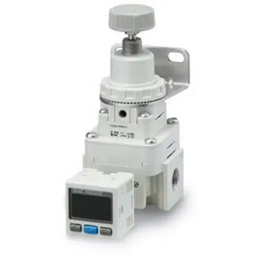 SMC G 1/8 Regulator - 0.01MPa to 0.4MPa, 1/8 in, 1Mpa max. input - IR1010-F01-A product image