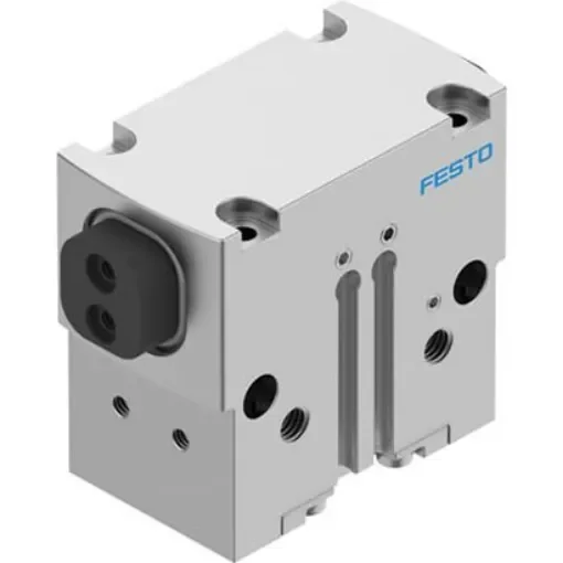 Festo 2 Finger Double Action Pneumatic Gripper, HGPD-20-A-G1, Parallel Gripping Type product image