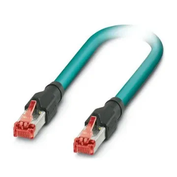 Phoenix ContactNBC, 20m Cat5, Blue RJ45 to Male RJ45 Male, SF/UTP Shielded, Terminated Polyurethane Sheath - 1423033 product image