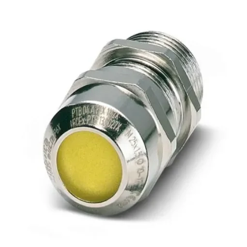 Phoenix Contact 14151 Series Brass Brass Cable Gland, M63 Thread, 34mm min., 48mm max., IP67, IP68 - 1415147 product image