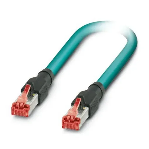 Phoenix ContactNBC, 15m Cat5, Blue RJ45 to Male RJ45, SF/UTP Shielded, Terminated Polyurethane Sheath - 1410797 product image