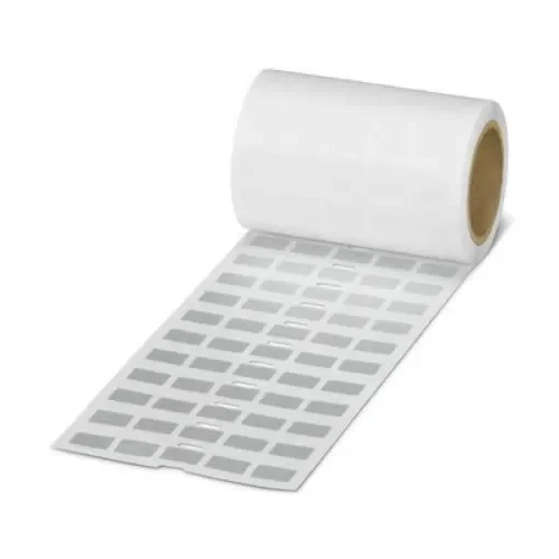 Phoenix Contact 08003 Silver Silver Print Label Roll, 15mm Width, 9mm Height, 2500Per Roll Qty - 0800347 product image