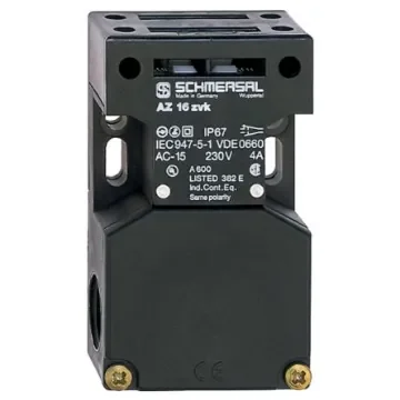 Schmersal AZ 16 Safety Interlock Switch, 2NC/1NO, Keyed Actuator Included, Glass Fibre Reinforced Thermoplastic - AZ 16 ZVK-STL product image