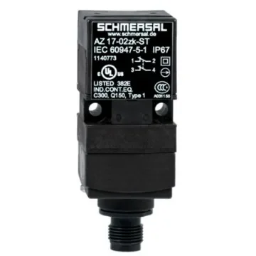Schmersal AZ 17 Safety Interlock Switch, 1NC/1NO, Keyed Actuator Included, Glass Fibre Reinforced Thermoplastic - AZ 17-11ZK-ST product image