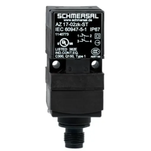 Schmersal AZ 17 Safety Interlock Switch, 1NC/1NO, Keyed Actuator Included, Glass Fibre Reinforced Thermoplastic - AZ 17-11ZK-ST product image