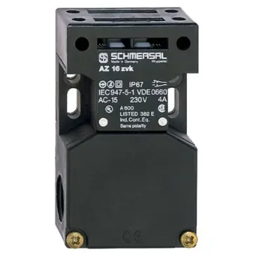 Schmersal AZ 16 Safety Interlock Switch, 2NC, Keyed , Glass Fibre Reinforced Thermoplastic - AZ16-02ZVK-M20 product image