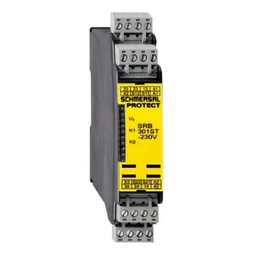 Schmersal Monitoring Relay, DPST, DIN Rail - SRB301ST-48-230VAC product image