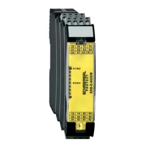 Schmersal Monitoring Relay, DPST, DIN Rail - SRB-E-602EM product image