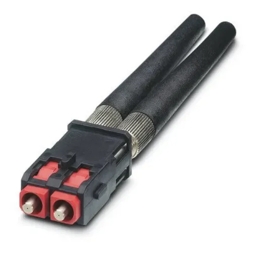 Phoenix Contact, VS, SCRJ Multimode Fibre Optic Connector, PCF 200/230µm Fibre Size, 2dB Insertion Loss - 1654866 product image