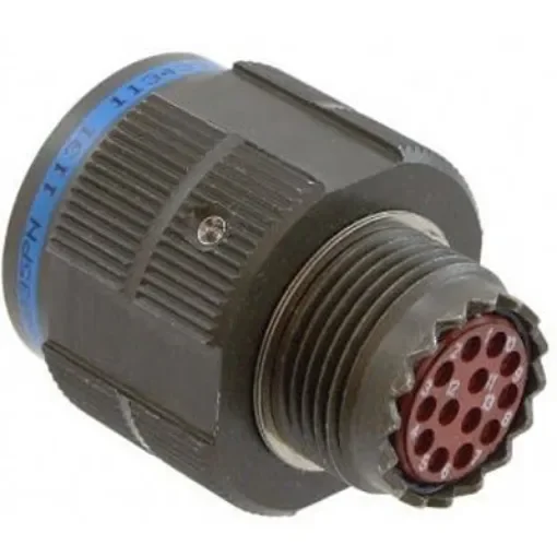 Amphenol Limited, D38999 6 Way MIL Spec Circular Connector Plug, Pin Contacts,Shell Size 17mm, Threaded, MIL-DTL-38999 - D38999/26WE6SN product image